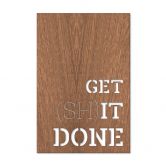 Holzdeko Mahagoni - Get shit done 