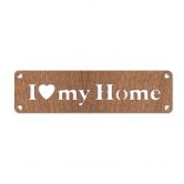 Holzdeko Mahagoni - I love my home 