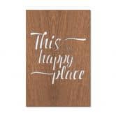 Houten Wanddecoratie Mahoniefineer This is my Happy Place 