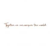 Træbogstaver - Mahogni - Together we can conquer 