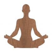 Houten Wanddecoratie Mahoniefineer Yoga Pose 01 