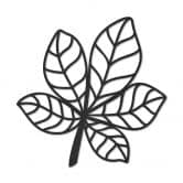 MDF - Holzdeko - Blatt-Kastanie geschwungen 
