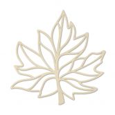 Décoration murale en bois placage de peuplier - Feuille d'érable 