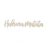 Lettres décoratives en placage bois de peuplier - Hakuna Matata 