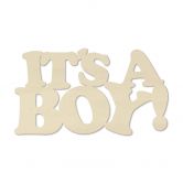Décoration murale en bois - Placage peuplier - It's a Boy 