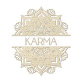 Holzdeko Pappel - Mandala Karma 