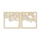 Holzkunst Pappel - Prachtvoller Baum (2-teilig) 