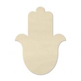 Holzdeko Pappel - Yoga Hamsa Hand Silhouette 