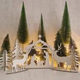 Weihnachtsdeko aus Holz - Rentier zum Hinstellen - Pappel 