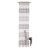 Homing Vorhang mit verdeckten Schlaufen Marley weiß, grau, silber -  2,45 x 1,4 m 