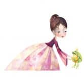 Muursticker Blanz – De prinses en de kikker 