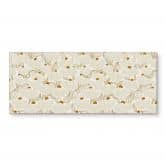 Küchenrückwand Minimalistische Blüten in Creme und Gold - Annick 