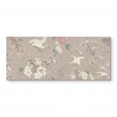 Küchenrückwand Kraniche im Kirschblüten-Rausch Beige - Bloomery Decor 