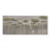 Keukenachterwand met lotusbloemen en zwaan in water in grijs - Ms Tiff 