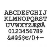 MDF Decoratieletters - lettertype Courier 