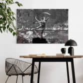 Tableau sur toile Banksy à Ukrain - Danseuse acrobatique 