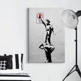 Leinwandbild Banksy - Graffiti is a crime 
