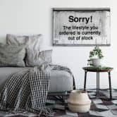 Leinwandbild Banksy - Out of Stock 