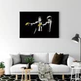 Leinwandbild Banksy - Pulp Fiction 