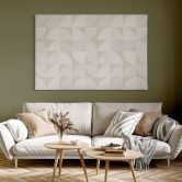 Leinwandbild Halbkreise im Retro-Stil - Bloomery Decor 