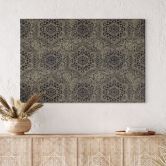 Canvas schilderij Mandala Boho antiek goud - Bloomery Decor 