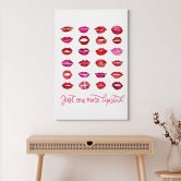 Leinwandbild Rote Lippen - Blursbyai - Just one more lipstick 