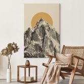 Canvas Print Bodart - Sun and Mountain 