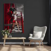 Leinwandbild Bolgov - Model Weiss Rot 
