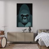 Canvas Gorilla - Braun 