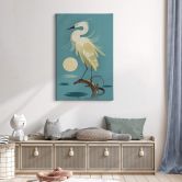 Tableau sur toile Braun - Héron 