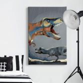 Leinwandbild Braun - T-Rex 