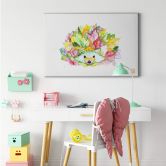 Leinwandbild Buttafly - Bunter Igel 
