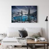 Leinwandbild Cole - Kalter Seeblick 