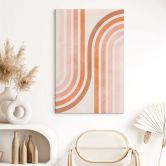 Leinwandbild Fließende Geometrie im Retro-Look - Costa 