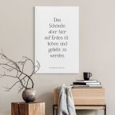 Leinwandbild Das Schönste auf Erden 