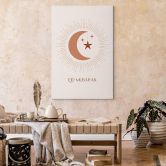 Leinwandbild Eid Mubarak Mondsichel 