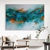Leinwandbild Gefrorenes Wasser - Fedrau 