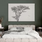 Leinwandbild Minimalistischer Baum in ruhiger Landschaft - Flour 