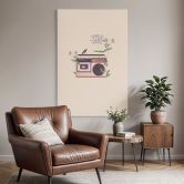 Leinwandbild Retro Radio floral - Frida Floral Studio 