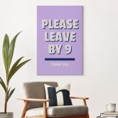 Canvas  Please leave by 9 - Fritsch 