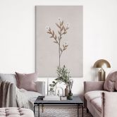 Canvas schilderij Bloemen illustratie - Vergeet-me-nietje - Goed Blauw 