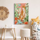 Leinwandbild Goed Blauw - Tropisch Pink 