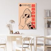 Leinwandbild für die Küche - Onigiri - Japanische Reisbällchen - Gomes 