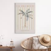Leinwandbild Palme an der Französischen Riviera - Grace Digital Art 