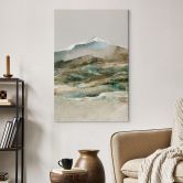 Leinwandbild Berge Abstrakt - Hobday 