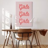 Leinwandbild Spruch - Kerr-Dineen - Girls Girls Girls 