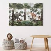 Leinwandbild Kikki Belle - Königreich der Tiere 