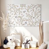Canvas Rosenbusk med fugle - Kikki Belle 