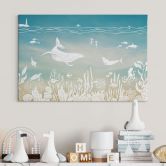 Leinwandbild Unterwasserwelt-Paradies - Ombre - Kikki Belle 