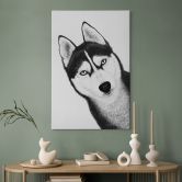 Leinwandbild Sibirischer Husky - Hundeporträt - Korenkova 